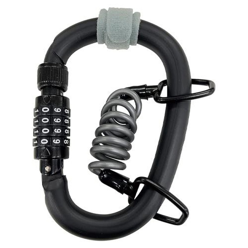 エスコ EA986YE-47 500mmダイヤル式バッテリーロック(カールコード付) 1個(ご注文単位1個)【直送品】