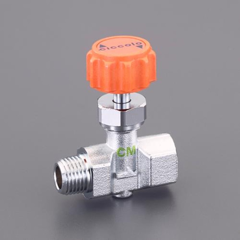 エスコ EA426CW-133A R3/8”xRc3/8”ニードルバルブ(RoHS対応品) 1個(ご注文単位1個)【直送品】
