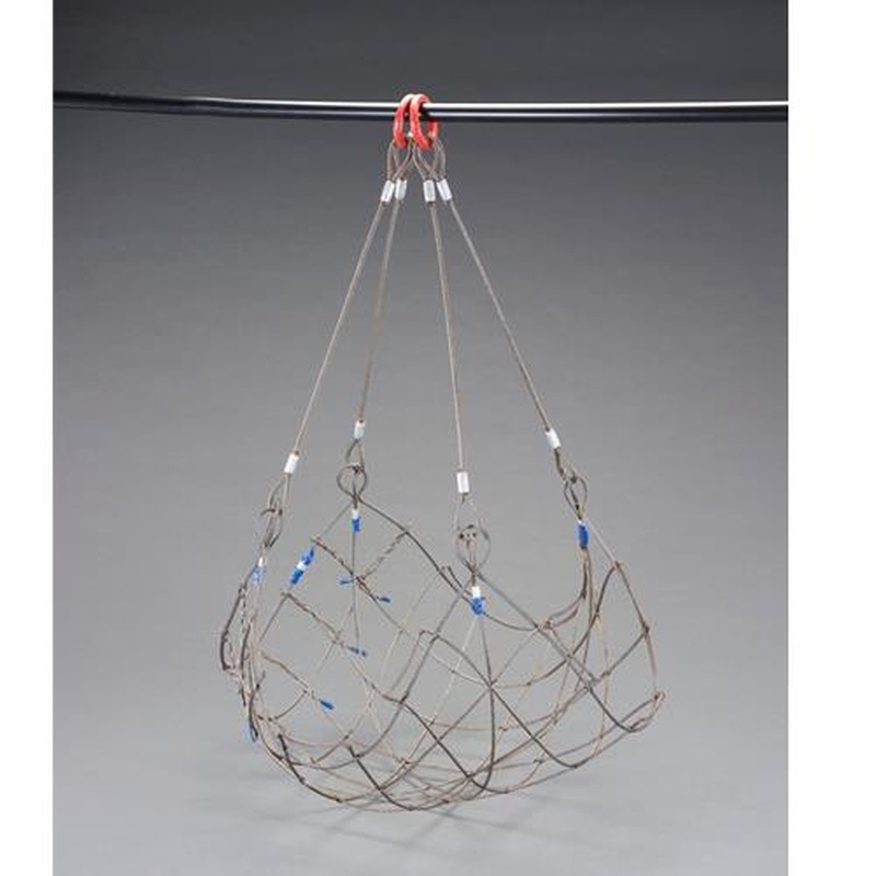 エスコ EA981WM-83 1.8x1.8mワイヤーモッコ(シートなし/目合120mm) 1個(ご注文単位1個)【直送品】