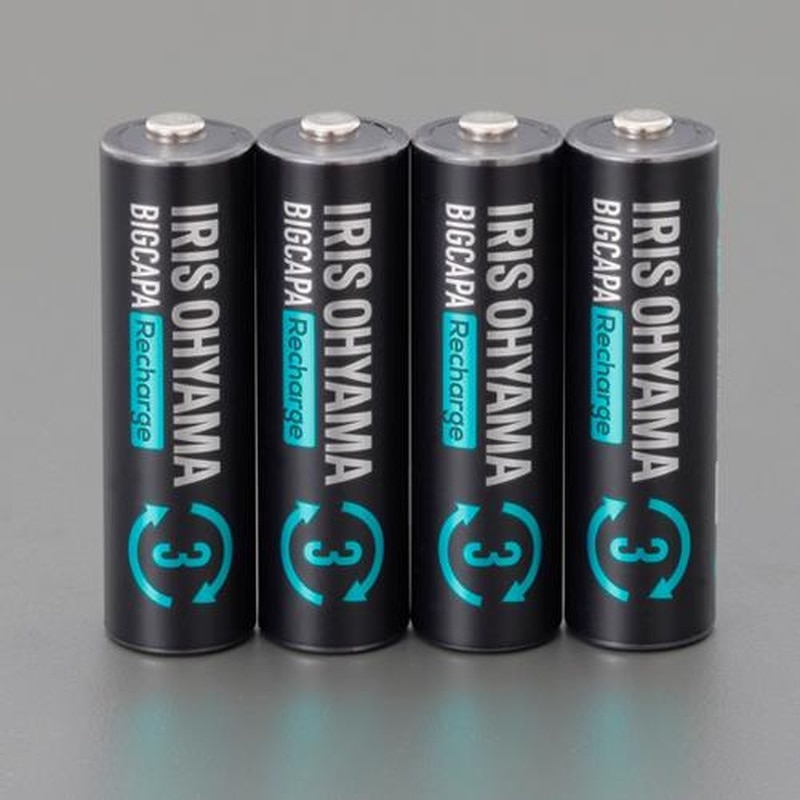 エスコ EA758YG-313[単3x4本]ニッケル水素電池(充電式ビッグキャパ) 1個（ご注文単位1個）【直送品】
