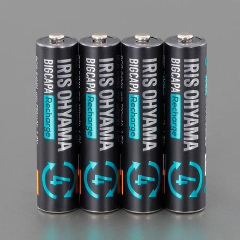 エスコ EA758YG-314[単4x4本]ニッケル水素電池(充電式ビッグキャパ) 1個（ご注文単位1個）【直送品】