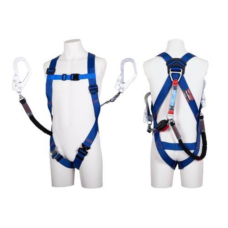 エスコ EA998FF-36 墜落制止用器具(フルハーネス/巻取式ツインランヤード付) 1個(ご注文単位1個)【直送品】