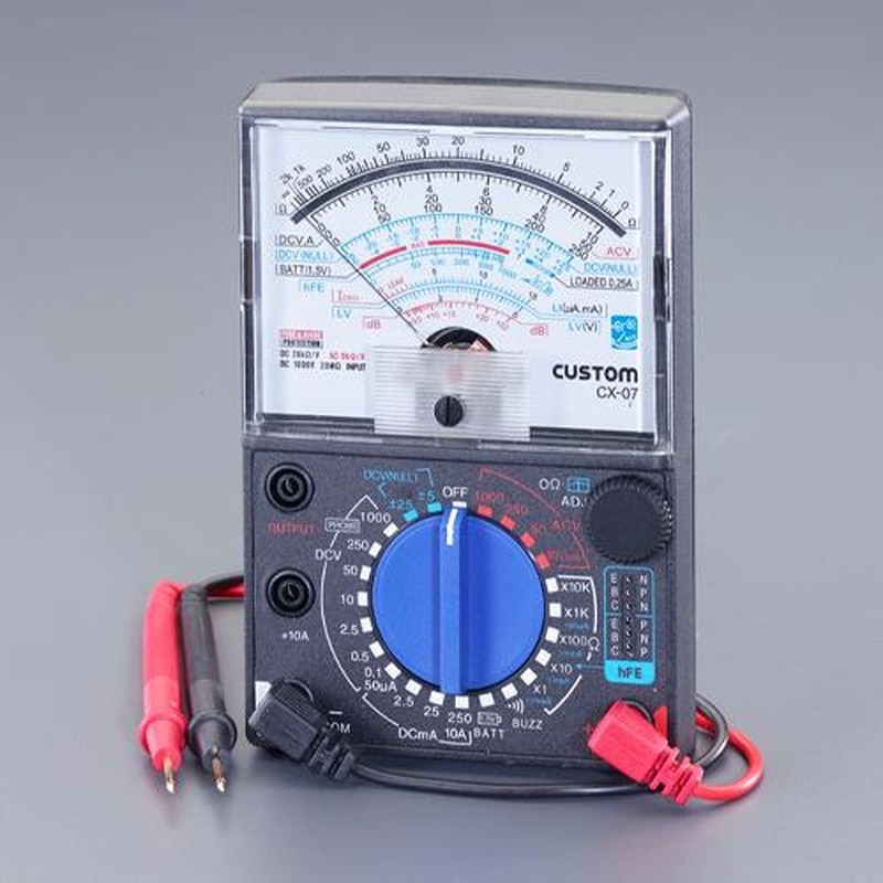 エスコ EA707BA-5 アナログマルチテスター 1個(ご注文単位1個)【直送品】