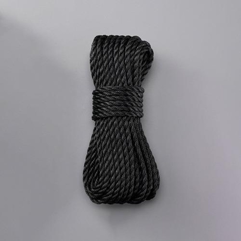 エスコ EA628MT-22 3mmx10mポリエチレンロープ(三つ打ち/黒 1個（ご注文単位1個）【直送品】