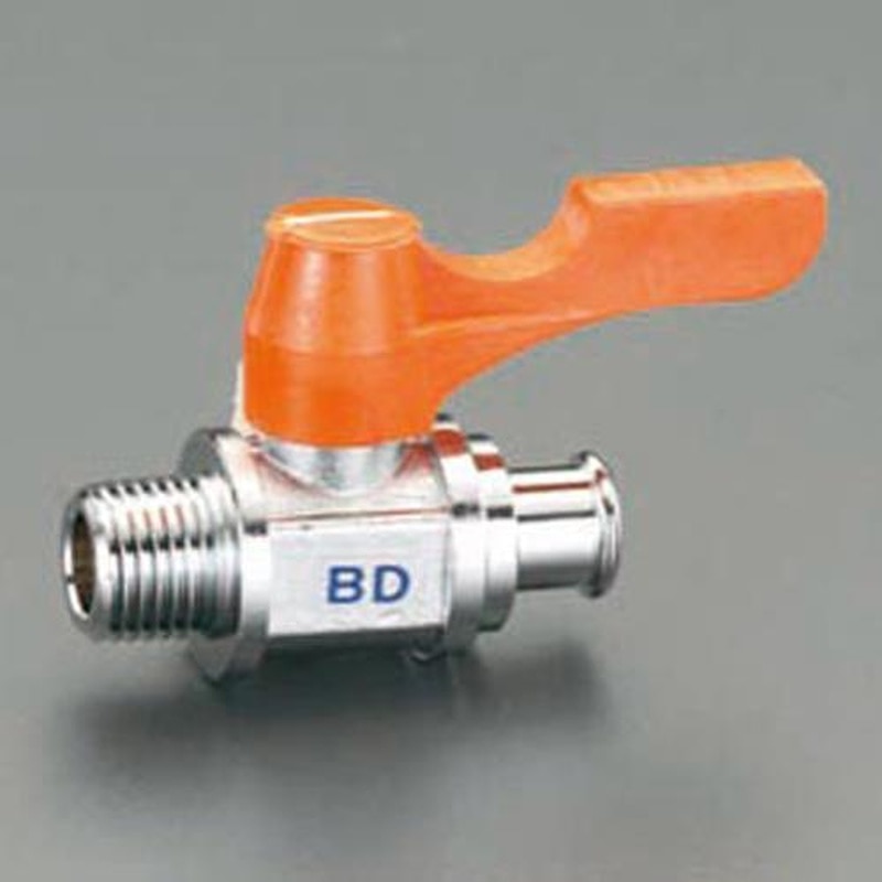 エスコ EA425BD-410 R1/2”x12.0mmミニボールバルブ(ドレン用) 1個(ご注文単位1個)【直送品】