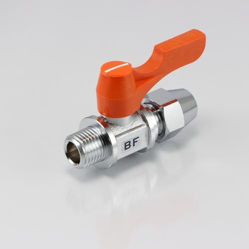 エスコ EA425BF-28 R1/4”x8.0mmボールバルブ(フレアー式・ミニチュア) 1個(ご注文単位1個)【直送品】