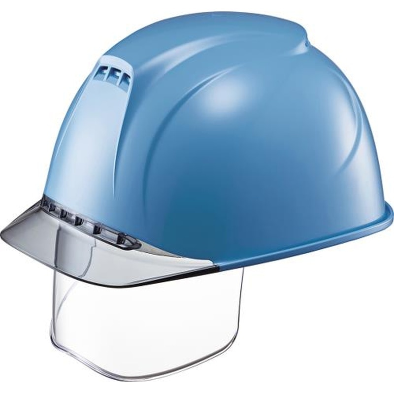 エスコ EA998BB-7 ヘルメット(通気孔/ワイドシールドレンズ付/青) 1個(ご注文単位1個)【直送品】