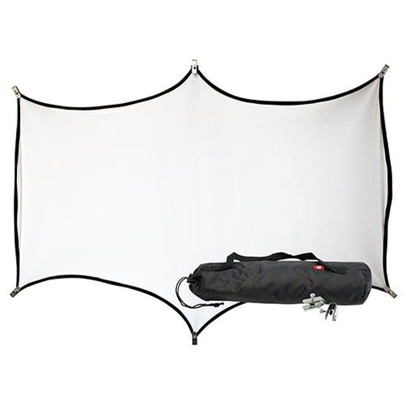 エスコ EA761LM-141 1218x685mmスクリーン(伸縮式) 1個(ご注文単位1個)【直送品】