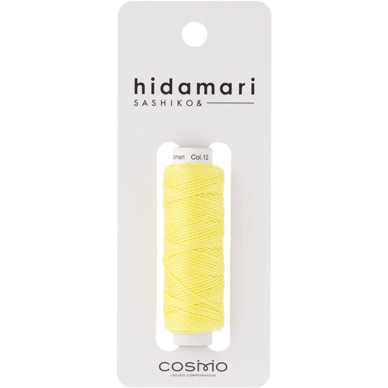 LECIEN (ルシアン) hidamari刺し子糸 約30ｍ 単色 早摘みレモン No.122301-12 1個（ご注文単位1個）【直送品】