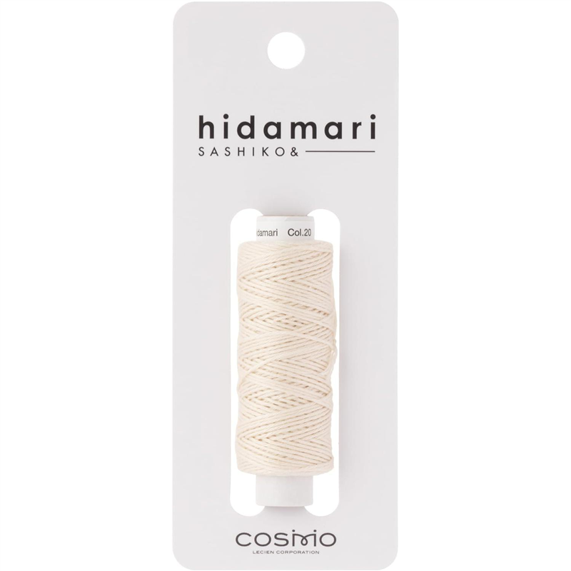 LECIEN (ルシアン) hidamari刺し子糸 約30ｍ 単色 ホットミルク No.122301-20 1個（ご注文単位1個）【直送品】