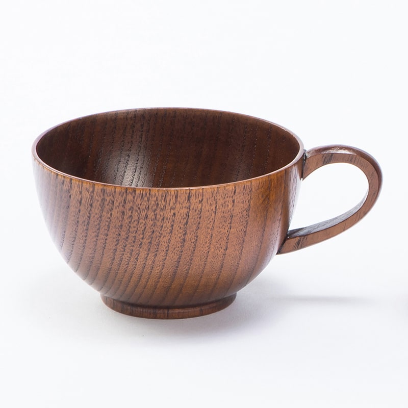 山下工芸 木製スープカップ 目摺 41023840 1個（ご注文単位1個）【直送品】