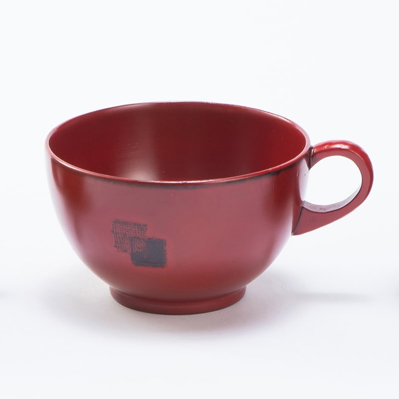 山下工芸 木製スープカップ キューブ 根来 41023850 1個（ご注文単位1個）【直送品】