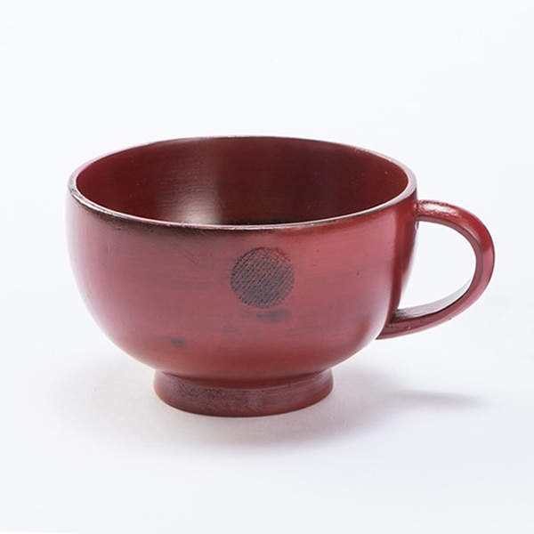 山下工芸 木製スープカップ 珠 根来 41023870 1個（ご注文単位1個）【直送品】