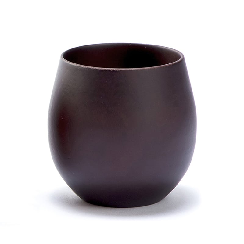 山下工芸 木製モダンカップ ブラウン 41024690 1個（ご注文単位1個）【直送品】