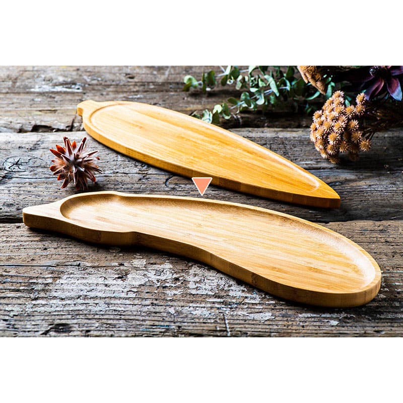 山下工芸 竹合板なす型トレー 23707000 1枚（ご注文単位1枚）【直送品】