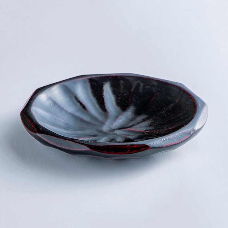 山下工芸 菊彫銘々皿 曙 42039840 1枚（ご注文単位1枚）【直送品】