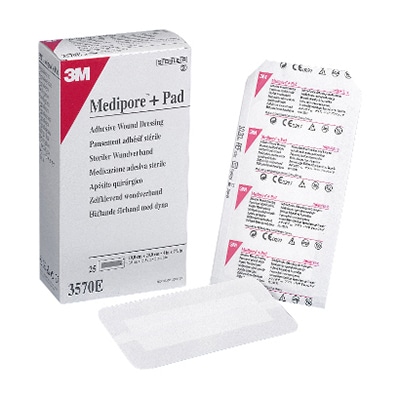 メディポアプラス パッドドレッシング 3570E 10×20cm 25枚 1個(ご注文単位1個)【直送品】