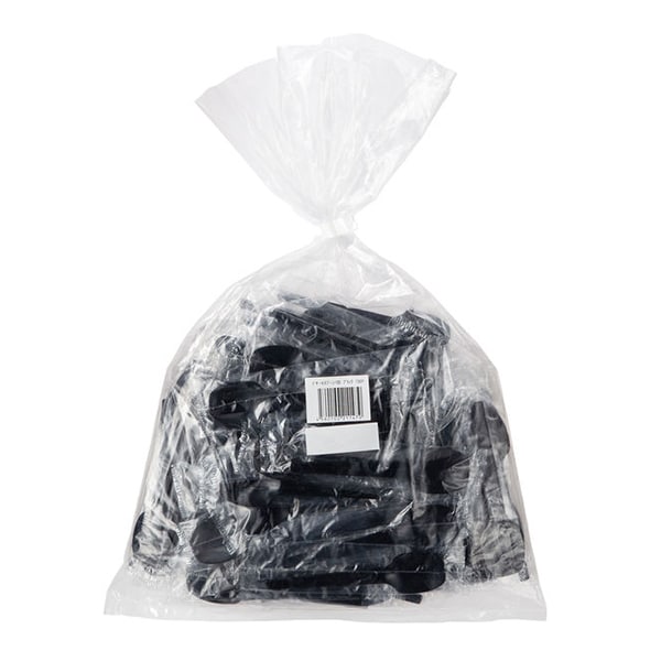 ストリックスデザイン PCデザートスプーン 100mm ブラック 100本入 TS-420 1束（ご注文単位100束）【直送品】