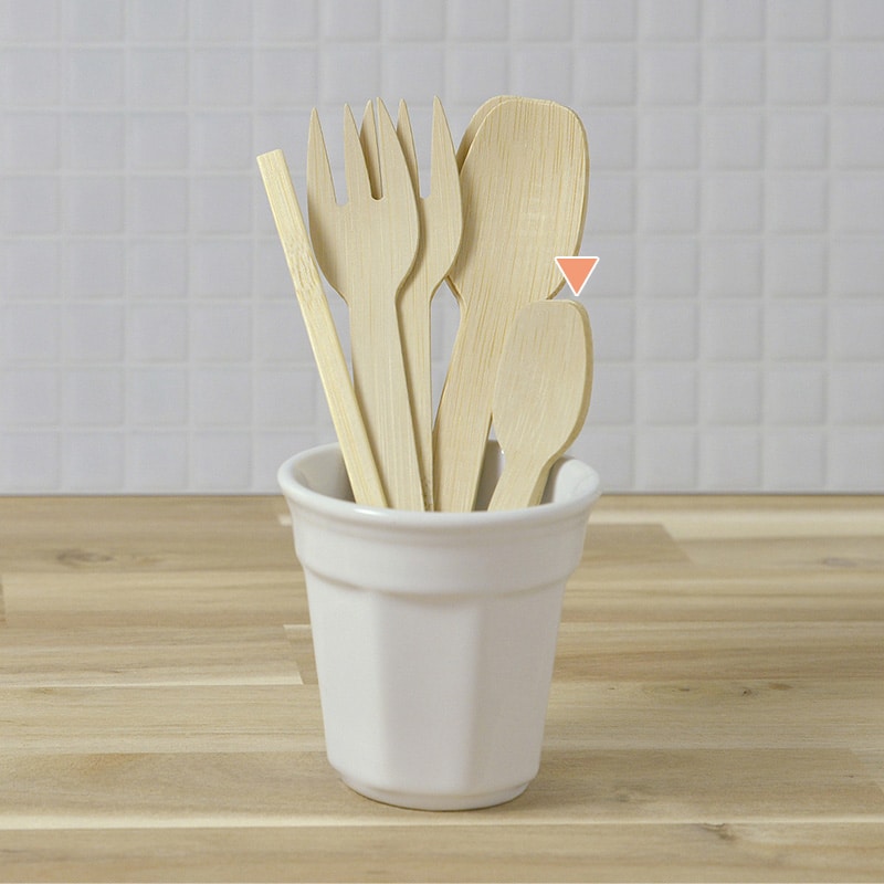 ストリックスデザイン 竹のミニスプーン 100mm 50本入 SG-084 1束(ご注文単位20束)【直送品】