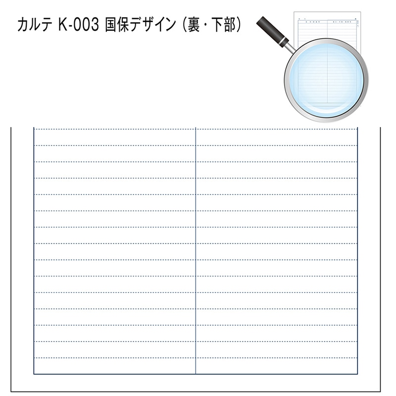 金鵄製作所 カルテ2号用紙 国保 会計なし K-003 41021-302 1箱(ご注文単位1箱)【直送品】