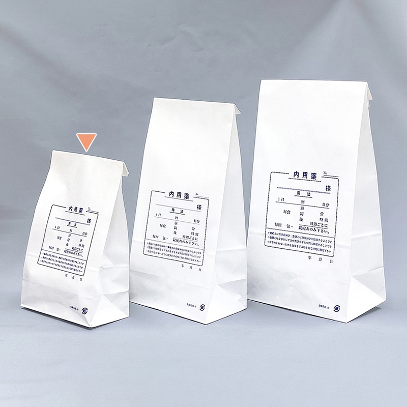 金鵄製作所 角底薬袋 内用 60200-000 1束(ご注文単位1束)【直送品】