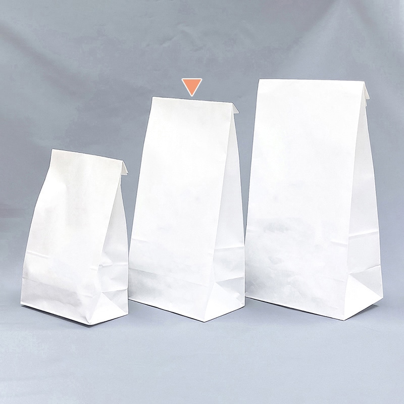 金鵄製作所 角底薬袋 無地 60214-000 1束(ご注文単位1束)【直送品】