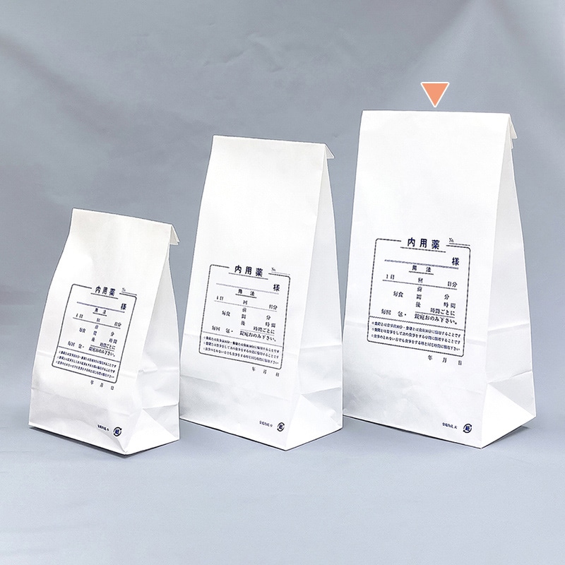 金鵄製作所 角底薬袋 内用 60220-000 1束（ご注文単位1束）【直送品】