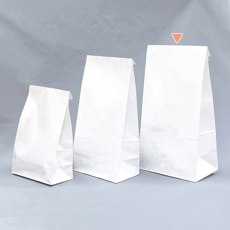 金鵄製作所 角底薬袋 無地 60224-000 1束(ご注文単位1束)【直送品】