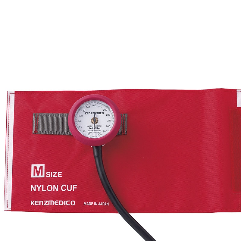 アネロイド血圧計 No.555 標準カフ 0555B022 レッド 1個(ご注文単位1個)【直送品】