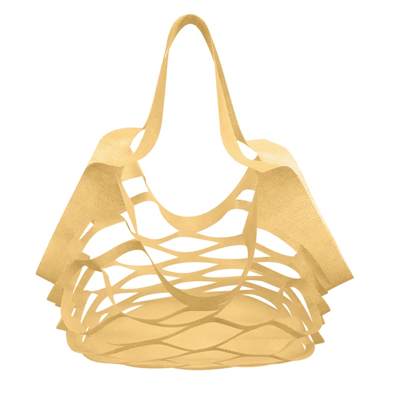 エスパック エコバッグ アミタイ S KPS-S-2 キャメル 200枚/袋（ご注文単位10袋）【直送品】