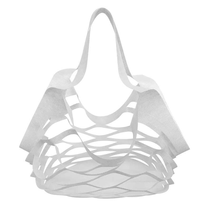 エスパック エコバッグ　アミタイ S KPS-S-4　ホワイト 1袋（ご注文単位10袋）【直送品】