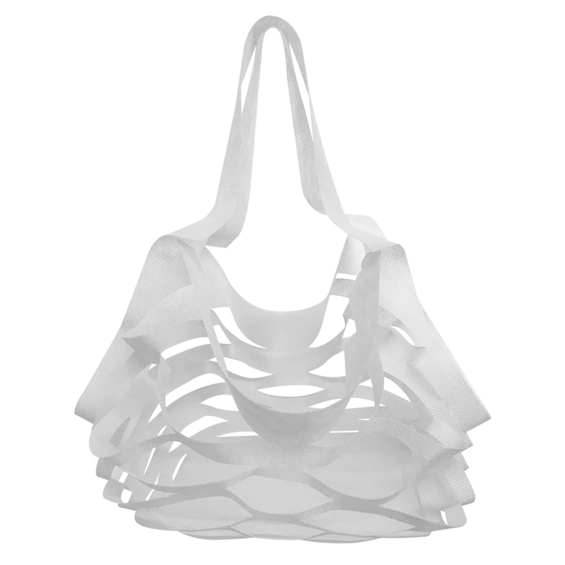 エスパック エコバッグ　アミタイ L KPS-L-4　ホワイト 1袋（ご注文単位20袋）【直送品】