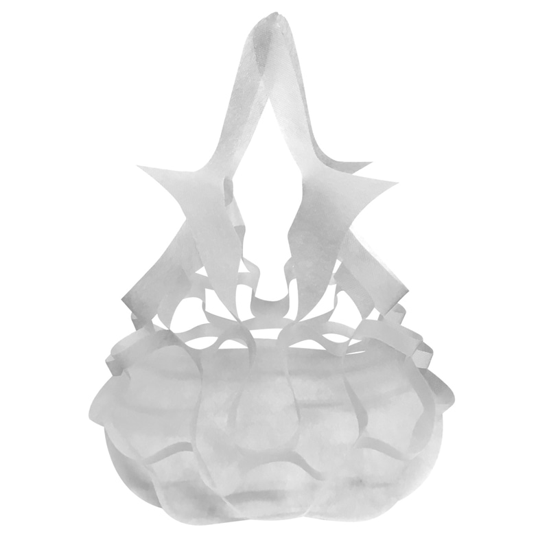 エスパック エコバッグ　アミタイ LL KPS-LL-4　ホワイト 1袋（ご注文単位24袋）【直送品】