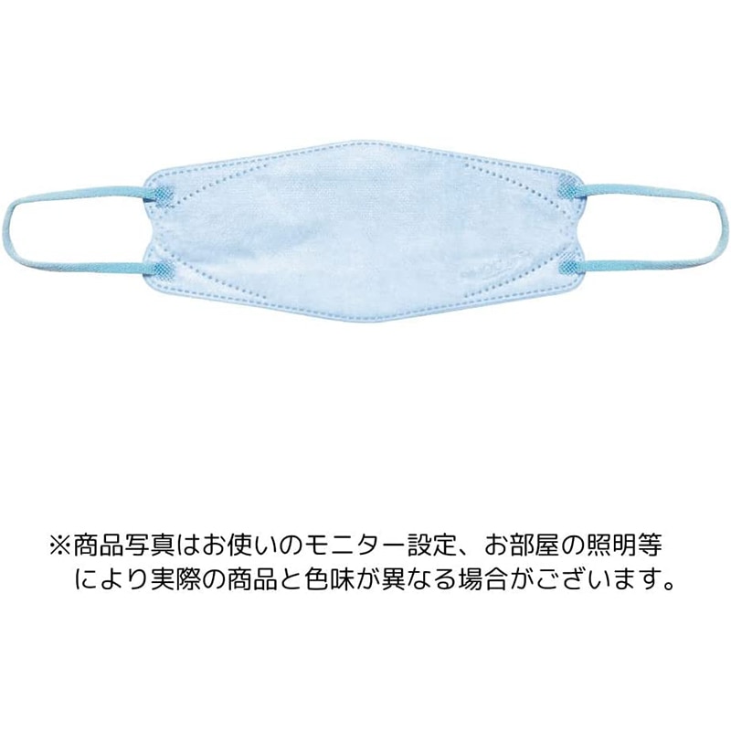 エスパック やさしいマスク　3D立体型 標準　ライトブルー　個包装 DS5 5枚入/袋（ご注文単位200袋）【直送品】