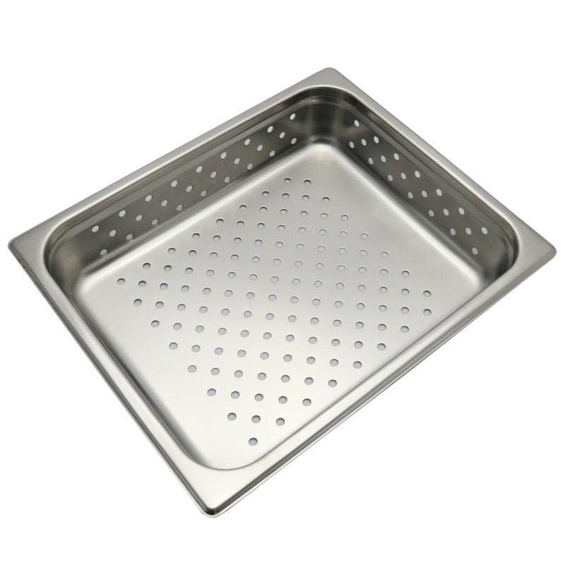 スギコ産業 18-8 スーパーデラックスパン 穴明 1/2サイズ H65mm SA2128-SH-1522SWP 1個(ご注文単位1個)【直送品】