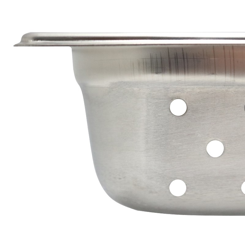 スギコ産業 18-8 スーパーデラックスパン 穴明 1/2サイズ H65mm SA2128-SH-1522SWP 1個(ご注文単位1個)【直送品】