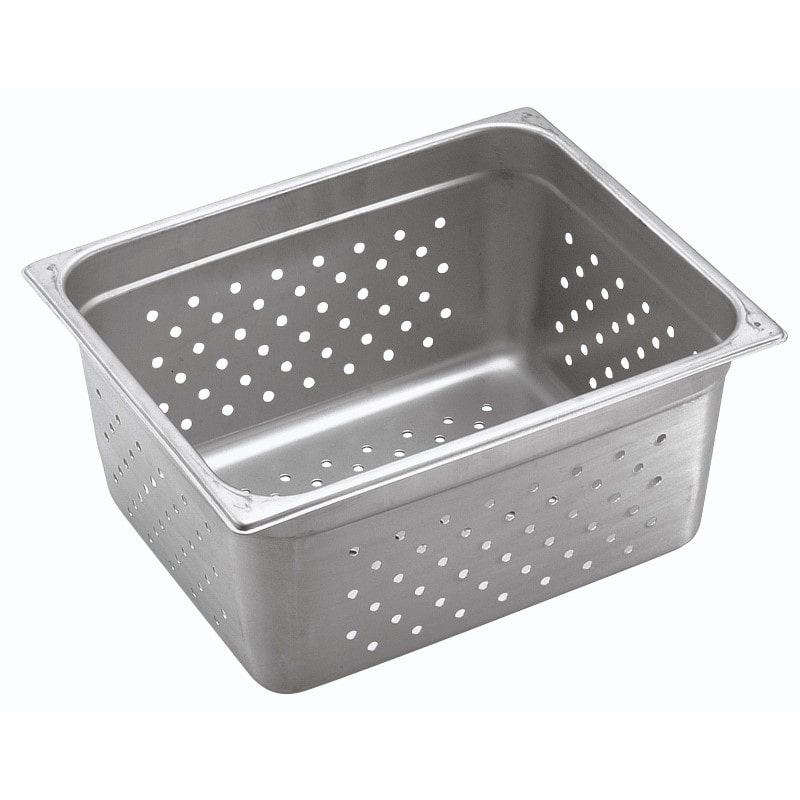 スギコ産業 18-8 スーパーデラックスパン 穴明 1/2サイズ H150mm SA2130-SH-1526SWP 1個(ご注文単位1個)【直送品】