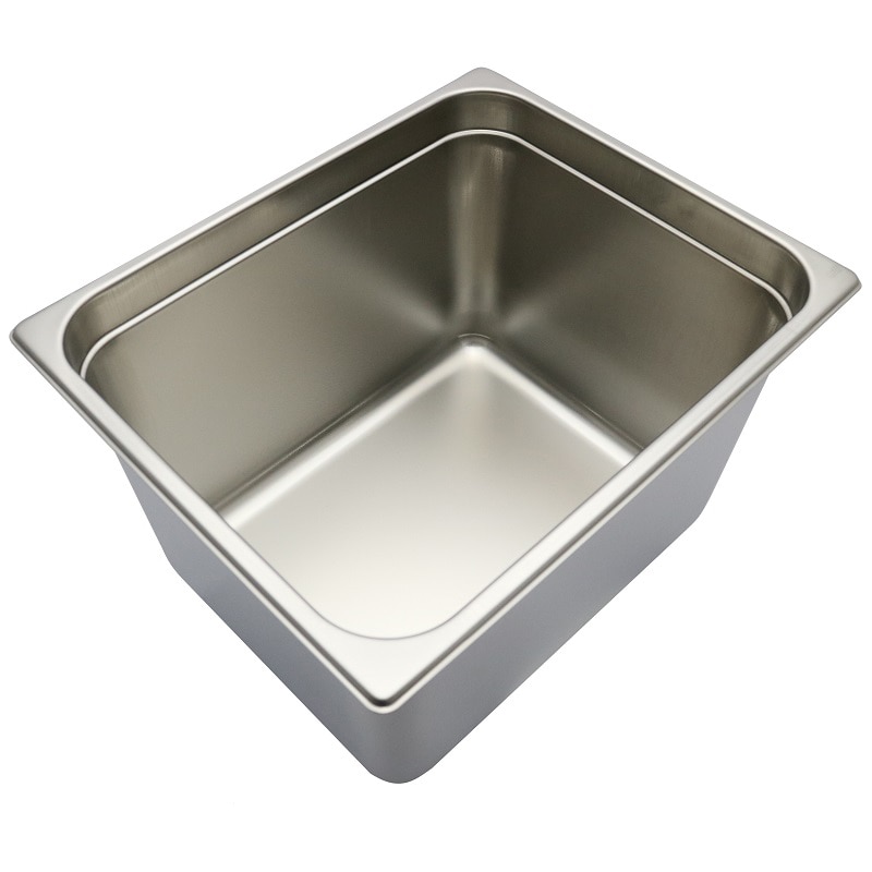 スギコ産業 18-8 スーパーデラックスパン 1／2サイズ H200mm SA2070-SH-1528SW 1個（ご注文単位1個）【直送品】