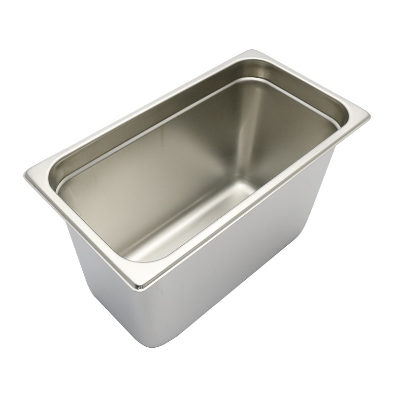 スギコ産業 18-8 スーパーデラックスパン 1／3サイズ H200mm SA2074-SH-1638SW 1個（ご注文単位1個）【直送品】