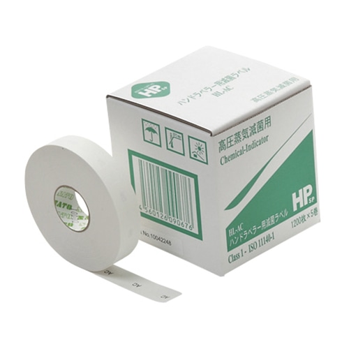 日油ハンドラベラー用滅菌ラベルHL-AC 1200枚×5巻入  1個（ご注文単位1個）【直送品】