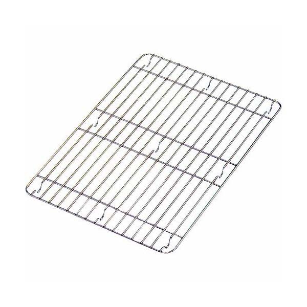 赤川器物製作所 18-8 角バットアミ カード判 1個(ご注文単位1個)【直送品】