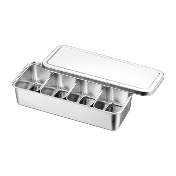 赤川器物製作所 AG 18-8 ミニ調味料入 横長 4ヶ入 017020002 1個(ご注文単位1個)【直送品】