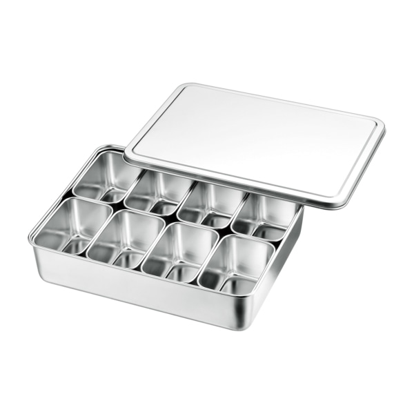 赤川器物製作所 AG 18-8 ミニ調味料入 田型 8ヶ入 017020006 1個(ご注文単位1個)【直送品】