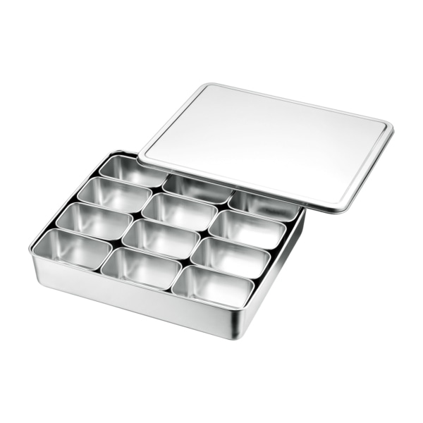 赤川器物製作所 AG 18-8 ミニ調味料入 12ヶ入 017020007 1個(ご注文単位1個)【直送品】