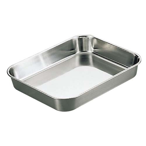 >赤川器物製作所 AG 18-8 深型 肉バット 小 1個(ご注文単位1個)【直送品】