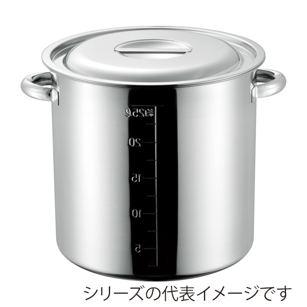 赤川器物製作所 AG 18-8 目盛付寸胴鍋 33cm 013367033 1個(ご注文単位1個)【直送品】