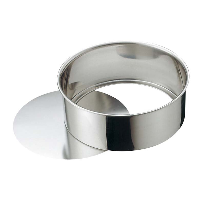 赤川器物製作所18-8総絞りレアケーキ型底取18cm 1個（ご注文単位1個）【直送品】