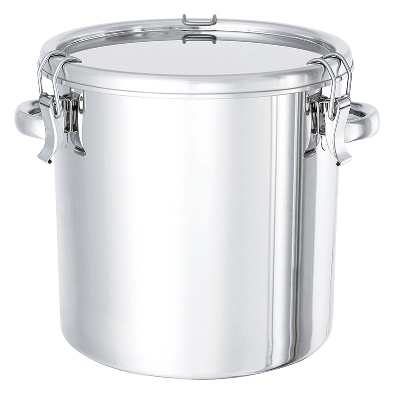 18-8　テーパー付　密閉容器　キャッチクリップ式 手付　TP-CTH 27cm 1個（ご注文単位1個）【直送品】