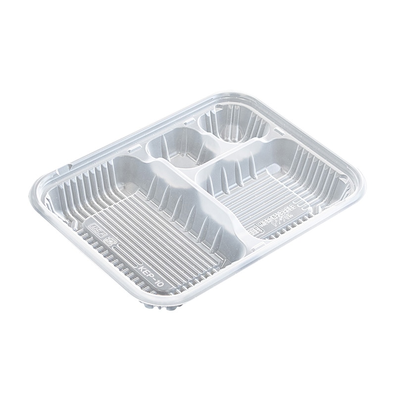 北原産業 弁当容器　KEP-10　本体  ナチュラル 50枚/束（ご注文単位18束）【直送品】