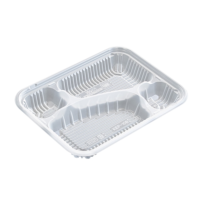 北原産業 弁当容器　KEP-10B　本体  ナチュラル 50枚/束（ご注文単位18束）【直送品】